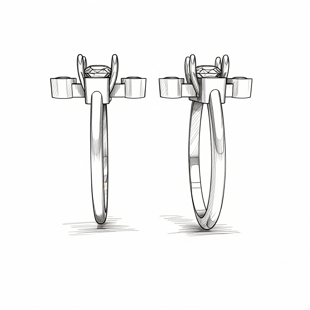 Кольцо с бриллиантами - вид 1